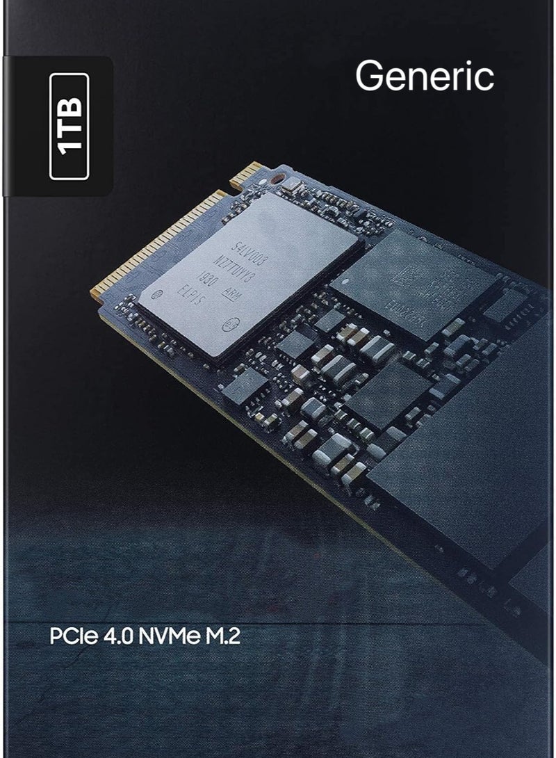 قرص صلب داخلي من نوع NVMe M.2 بسعة 1 تيرابايت PCIe 4.0 (سرعة تصل إلى 7000 ميجابايت/ثانية)