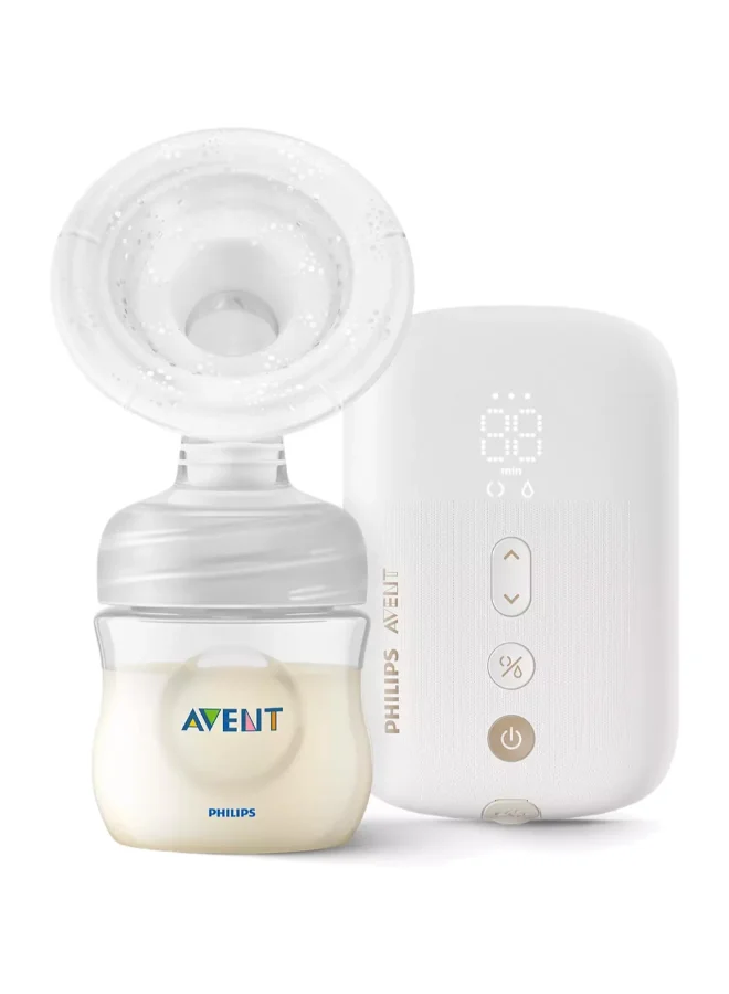 Philips Avent Single Electric Breast Pump Rechargeable| 3 Pin  | No.1 Brand Recommended By Moms Worldwide | Natural Motion Technology For Quicker Milk Flow