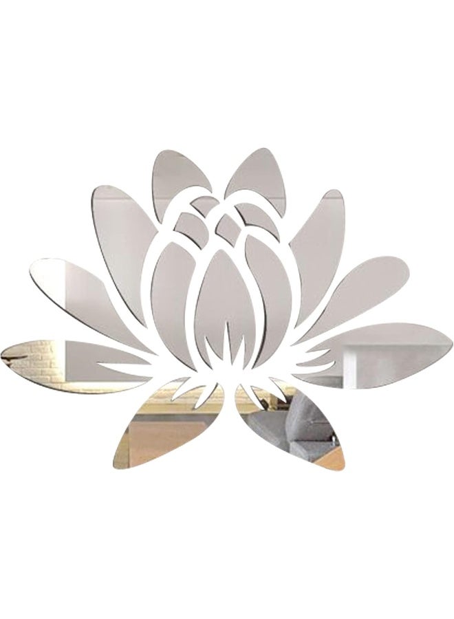 TPGP 3D Acrylic Mirror Lotus Flower Wall Sticker  - Image 1