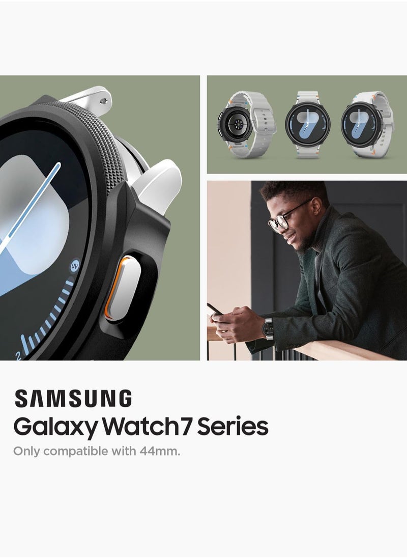 Spigen - Liquid Air for Samsung Samsung Galaxy Watch 7 44mm Case Cover Flexible Lightweight TPU (2024) - Matte Black - Image 1