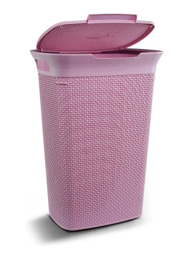 El Watania - Filo Plastic Laundry Basket With Lid - Image 1