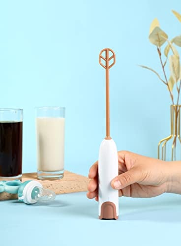 DOOBAANN Handheld Electric Baby Formula Mixer,Handheld Drink Mixer (White) - Image 3