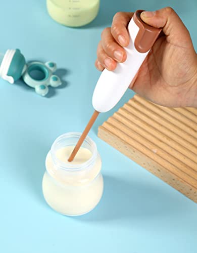 DOOBAANN Handheld Electric Baby Formula Mixer,Handheld Drink Mixer (White) - Image 2