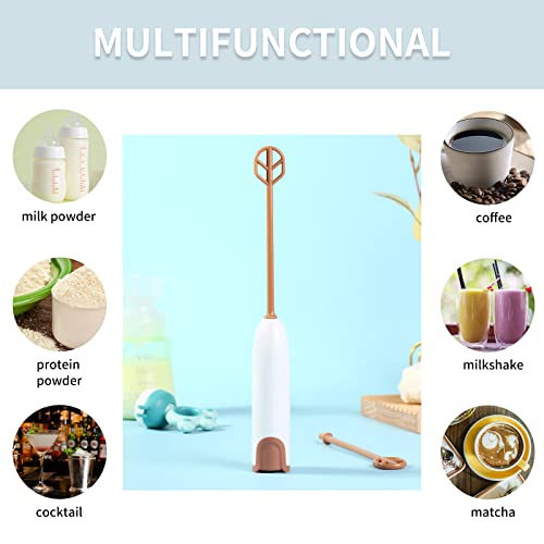 DOOBAANN Handheld Electric Baby Formula Mixer,Handheld Drink Mixer (White) - Image 4