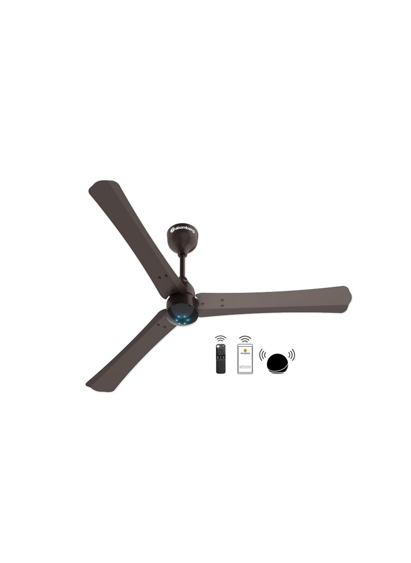 Generic - atomberg Renesa Smart+ 1200mm BLDC Ceiling Fan with IoT & Remote | Energy Efficient Ceiling Fan | High Air Delivery with LED Indicators (Earth Brown) - Image 1
