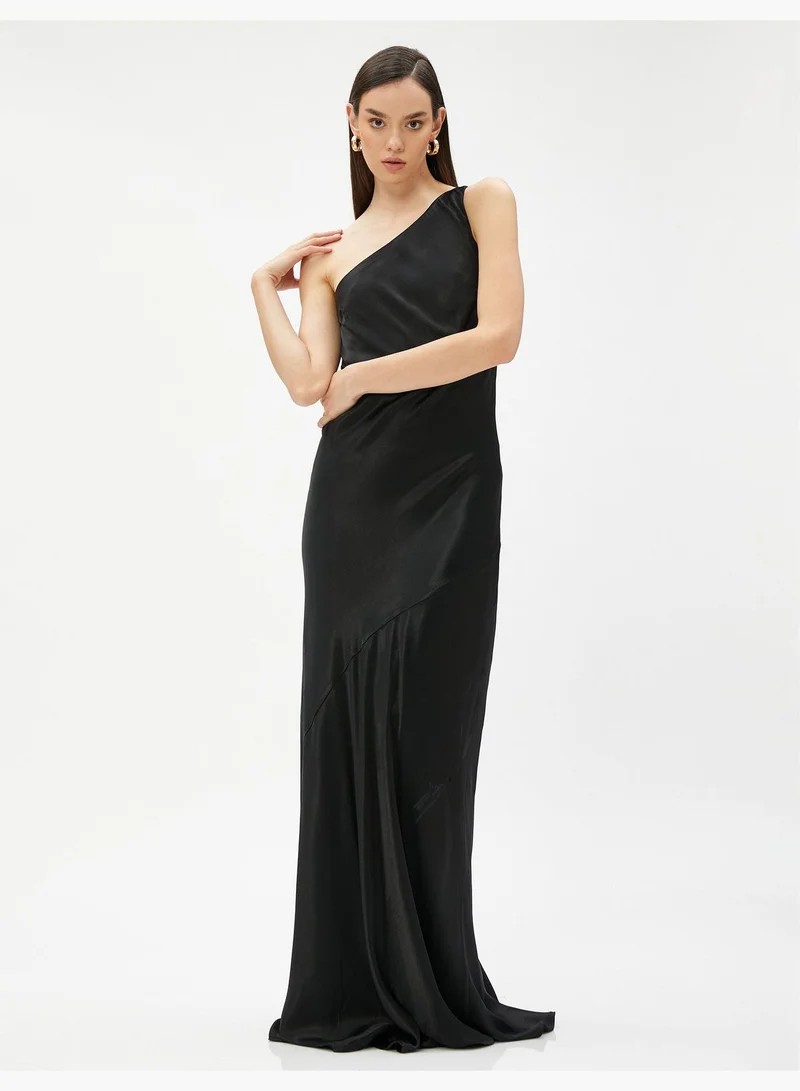 KOTON One Shoulder Maxi Mermaid Party Dress