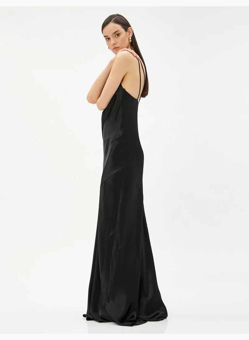 KOTON One Shoulder Maxi Mermaid Party Dress