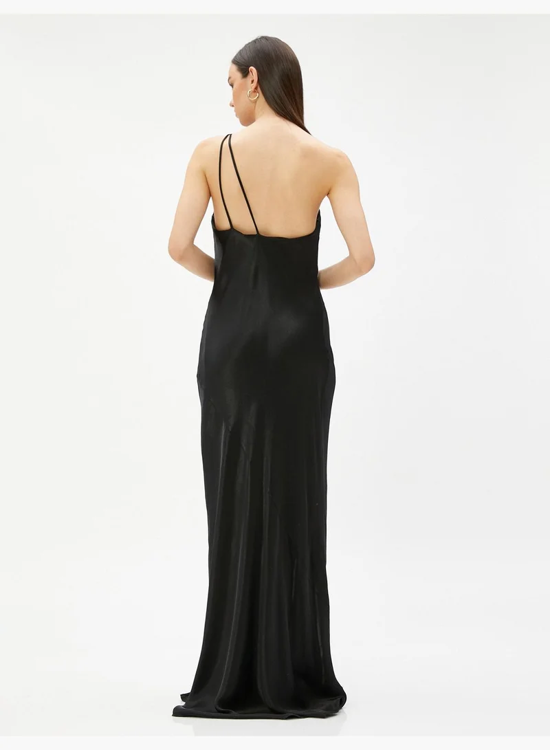 KOTON One Shoulder Maxi Mermaid Party Dress
