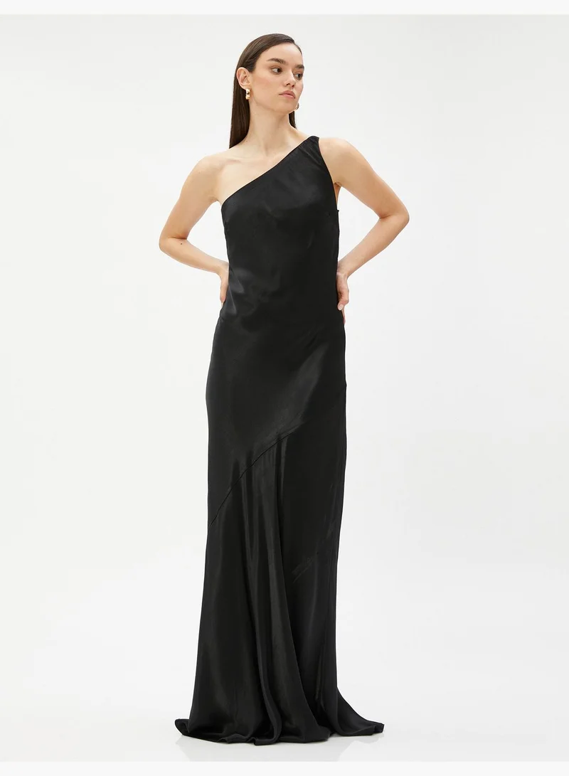 KOTON One Shoulder Maxi Mermaid Party Dress