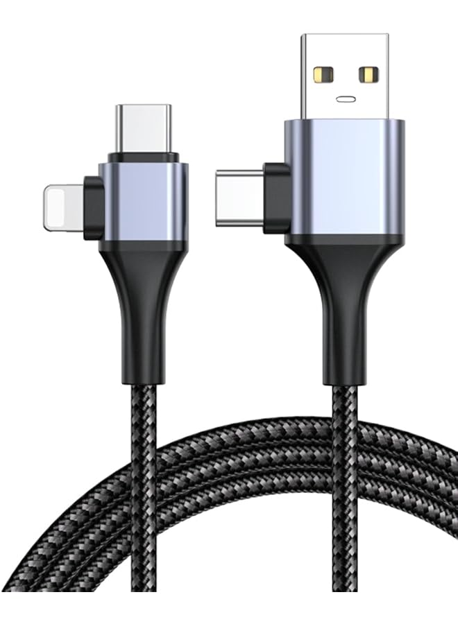 erorex Usb C Cable 4 In 1 Universal Usb Cable 6Ft Travel Charger Cord Fast Charging Cord Pd Type C To C Male To Male With 480Mbps Data Transfer Universal Charging Cable For Phone Computer - Image 1
