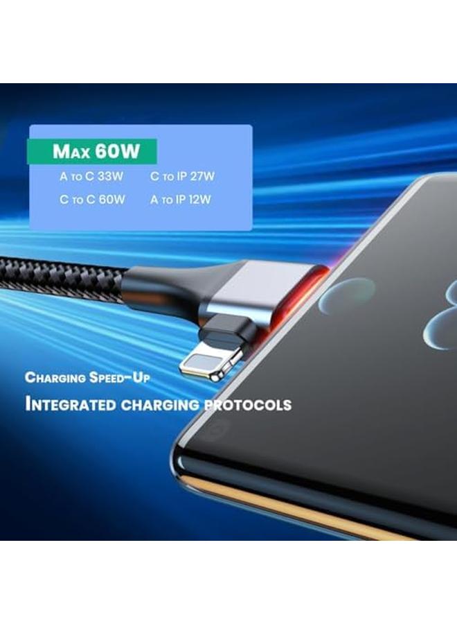 erorex Usb C Cable 4 In 1 Universal Usb Cable 6Ft Travel Charger Cord Fast Charging Cord Pd Type C To C Male To Male With 480Mbps Data Transfer Universal Charging Cable For Phone Computer - Image 5