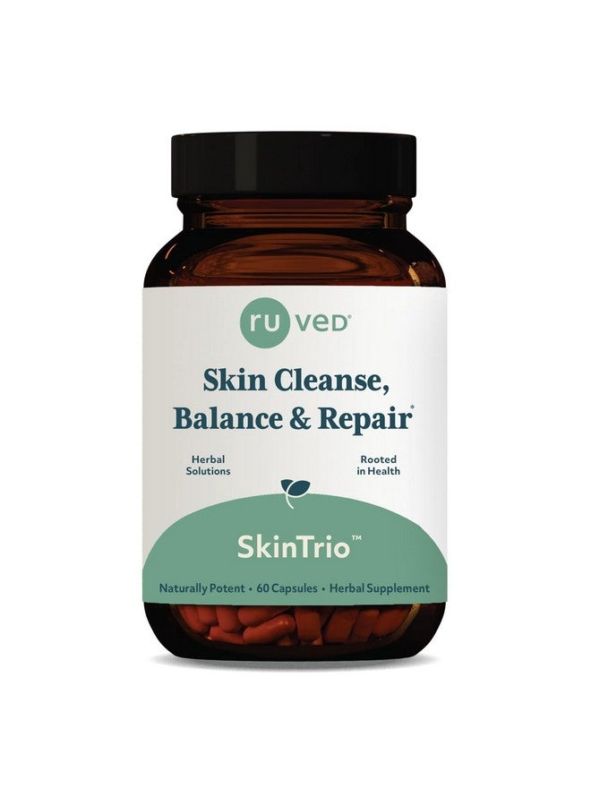 R-U VED ruved SkinTrio - Neem Pills, Neem Supplement, Neem Capsules with Organic Neem Extract & Amla for Acne, Clear Skin Supplement - 60 Vegetarian Capsules (1 Count) - Image 1