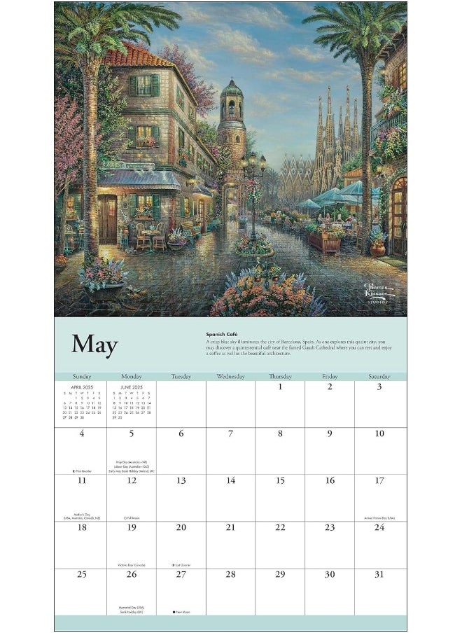 Thomas Kinkade Travels 2025 Deluxe Wall Calendar - pzsku/Z1A94C0707AE0E7E2C91BZ/45/_/1737572176/ac210459-e247-4dce-abf3-aa7f216b1f85