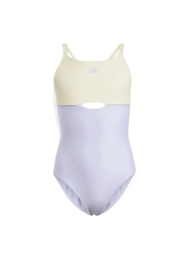 اديداس adidas colorblock x-back kids women swimsuit