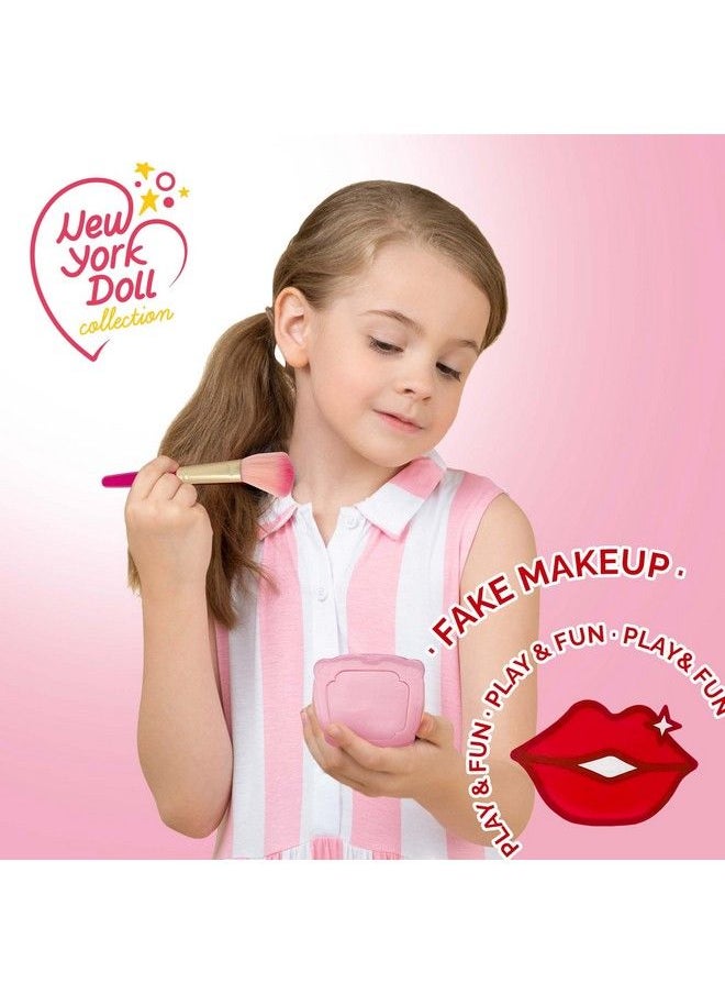 The New York Doll Collection - مجموعة مكياج للأطفال للبنات مكياج وهمي للأطفال مجموعة مكياج للبنات الصغيرات مجموعة مكياج للعب للبنات مجموعة مكياج للأطفال مع إكسسوارات مكياج للأطفال للبنات حقيبة مستحضرات التجميل مجموعة مكياج ألعاب للبنات 3+ - Image 1