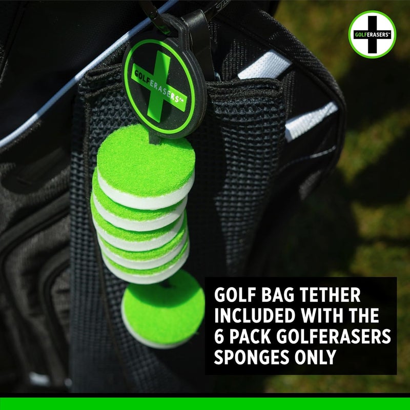 GolfERASERS GolfERASERS Instant Golf Eraser Premium DualSided Sponge for Cleaning Clubs Shoes Golf Balls 6 Pack - Image 5