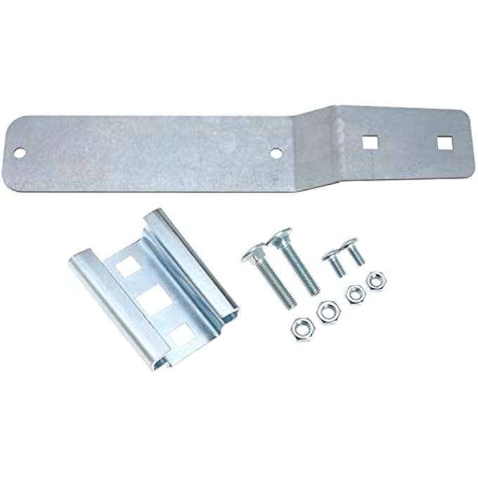 rayihni Slow Moving Vehicle Sign Mounting Kit Includes 1 Tractor Bracket 1 Sign Bracket 4 Bolts and 4 Nuts - Image 1