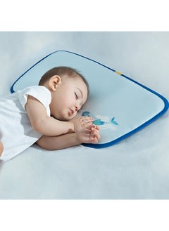 Babycare Babycare - Baby Pillow, Cooling Silk Pillow, Kesley Whale Design, Blue, Soft Fabric, BPA-Free, Non-Toxic, Hypoallergenic, Gentle on Baby Skin, Breathable, Lightweight, Cooling Effect, Comfortable Sleep Support, Durable, Ideal for Cribs and Strollers, Easy to Clean, Safe for Infants  - Image 3