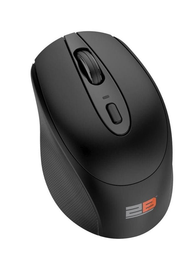 2B Dual Mode Bluetooth And  Wireless Mouse, Rechargeable Battery Compatible with Smart TV. Mac, all computers and laptops MO186