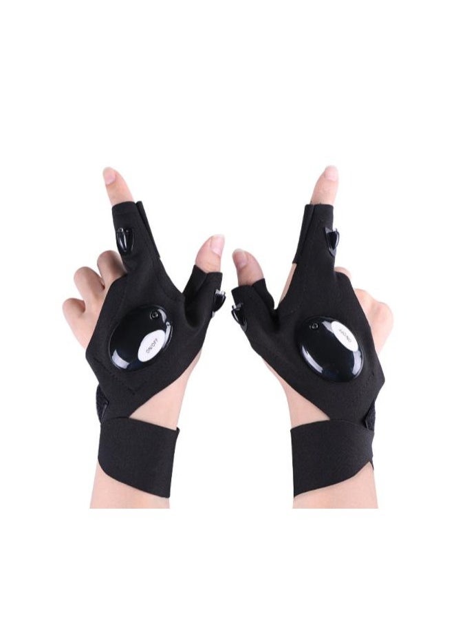 MIXDE Flashing Glove Work Gloves with Lights LED Gloves, Electrical Work, Fishing Gloves, and Low Light Work, Cool Gadgets, Mens Gifts for Birthday, Gift for Men, Flashlight Gloves for Men  - Image 1