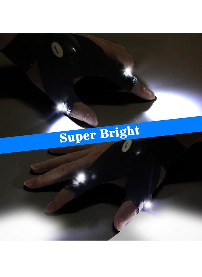 MIXDE Flashing Glove Work Gloves with Lights LED Gloves, Electrical Work, Fishing Gloves, and Low Light Work, Cool Gadgets, Mens Gifts for Birthday, Gift for Men, Flashlight Gloves for Men  - Image 3