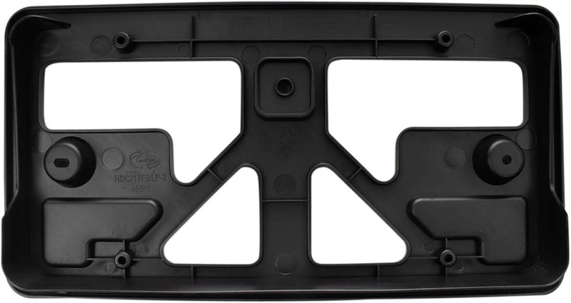 TRQ Front License Plate Bracket Black Compatible with 2017-2021 Honda Civic - Image 2