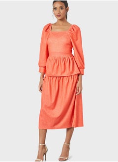 SIVVI for HANIYA Square Neck Knitted Dress  - Image 1