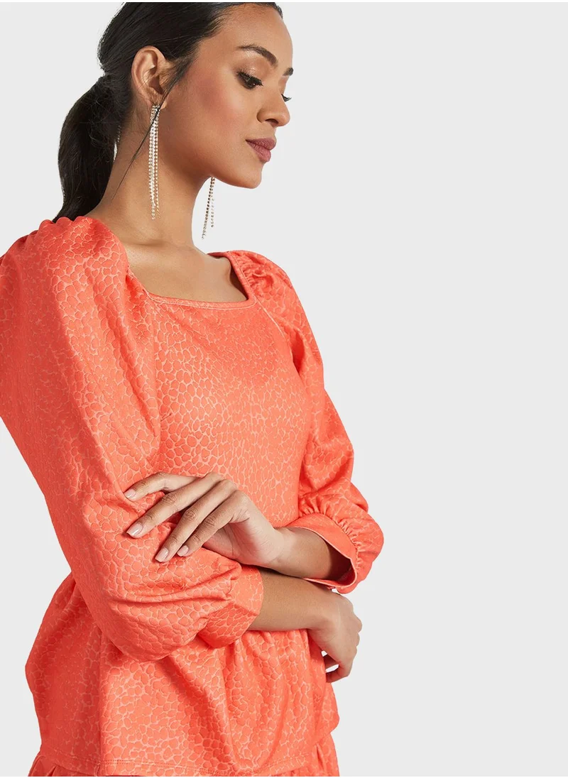 SIVVI for HANIYA Square Neck Knitted Dress
