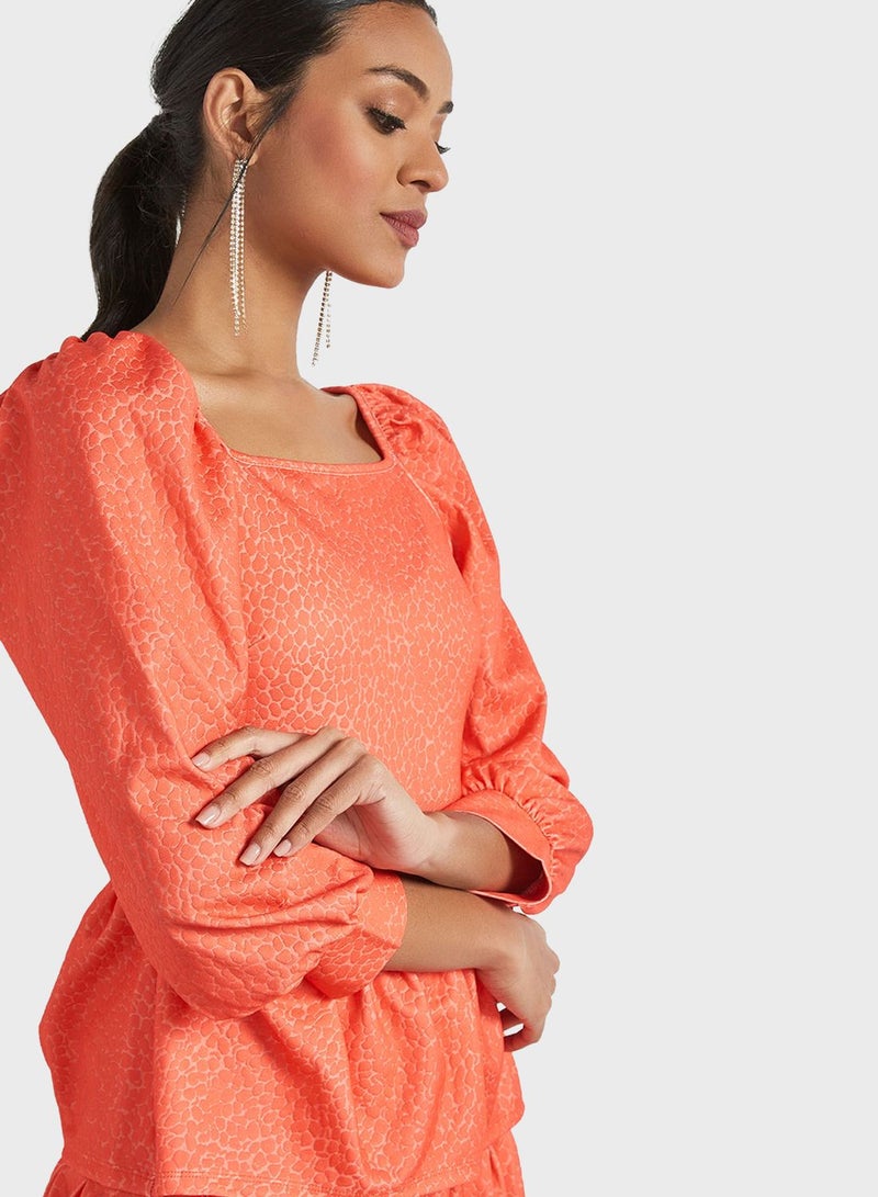 سيفي فور هانيا فستان بياقة مربعة - Image 3