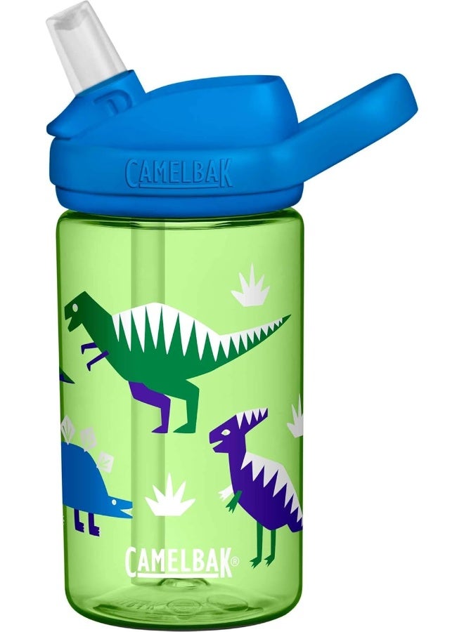 كاميلباك زجاجة CamelBak eddy+ للأطفال 14 أونصة، Hip Dinos – ممتعة، مقاومة للتسرب وسهلة الاستخدام - Image 4