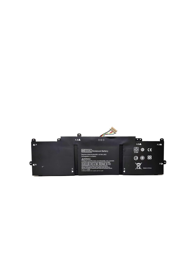 Terabyte ME03XL ME03 Replacement Laptop Battery for HP Stream 11-D 13-C Series 13-c110nr 13-c002dx 13-c010nr 13-c014tu 11-d010nr 11-d020nr 11-d010wm 11-d011wm 11-D014TU 787521-005 787089-541 HSTNN-UB6M - Image 1
