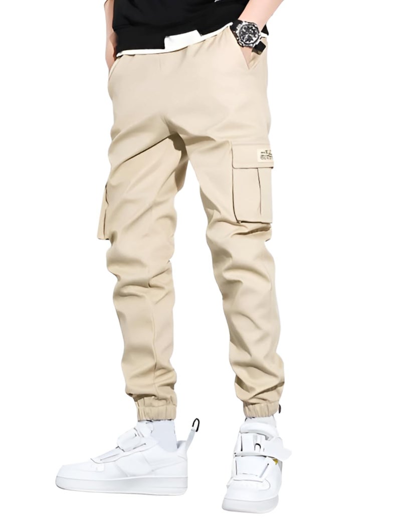 Ben Martin Men High Rise Cargo || Cargos Pants |S || Jogger || Cotton Joggar Cream - 34 - Image 1