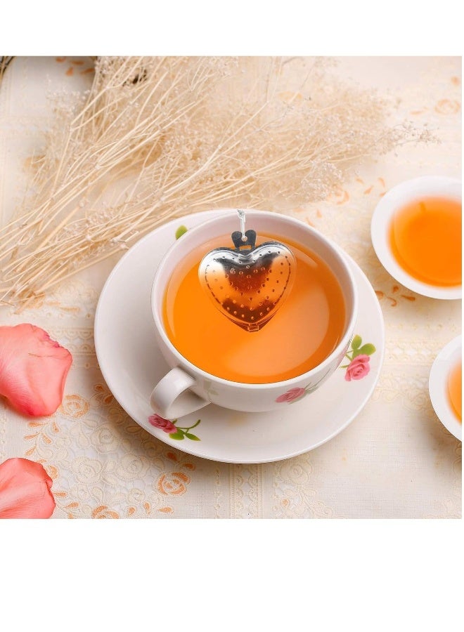 Tea Infuser Cute, Tea Infuser for Loose Tea, Cute Ultra Fine Mesh Tea, Strainer Stainless Steel Tea, Filter Tea Lover Supplies for Teacups Teapots for Tea party 2PCS  - Image 4
