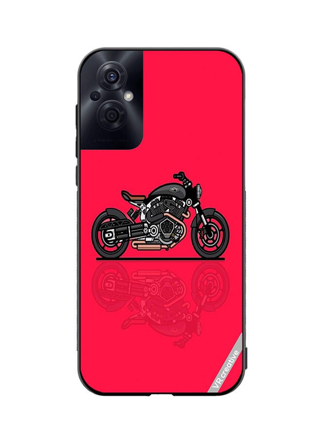 VR CREATIVE Protective Case Cover For Oppo Reno8 Z Bike Design Multicolour - Image 1