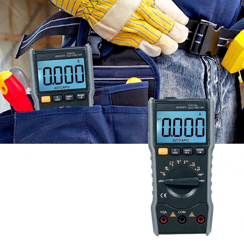 مقياس رقمي ذكي KM-DM01C نطاق تلقائي 6000 عدّة | مقياس عالمي NCV | جهاز اختبار محمول متعدد الوظائف | مقياس جهد ومقياس تيار مع ضوء خلفي ومصباح يدوي | جهد وتيار متبادل/مستمر | مقاومة | سعة - Image 5