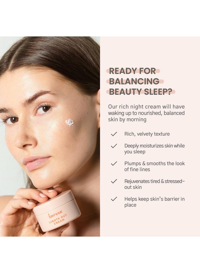 Karuna Skin Lights Out Night Cream Balancing & Agedefying Skin Care Essential For Women And Men Night Moisturizer For Face Neck & Chest 50 Ml - Image 3