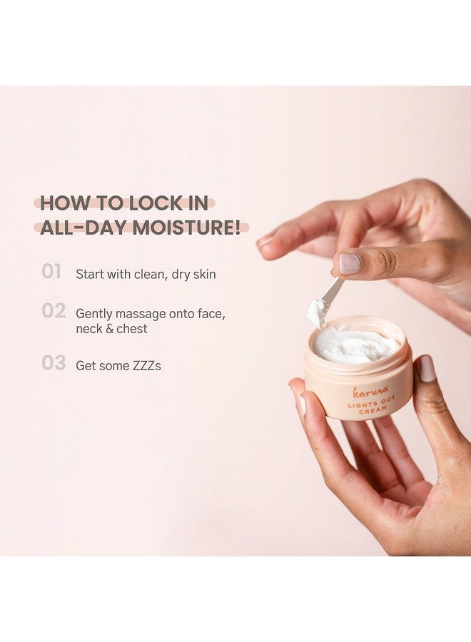 Karuna Skin Lights Out Night Cream Balancing & Agedefying Skin Care Essential For Women And Men Night Moisturizer For Face Neck & Chest 50 Ml - Image 4