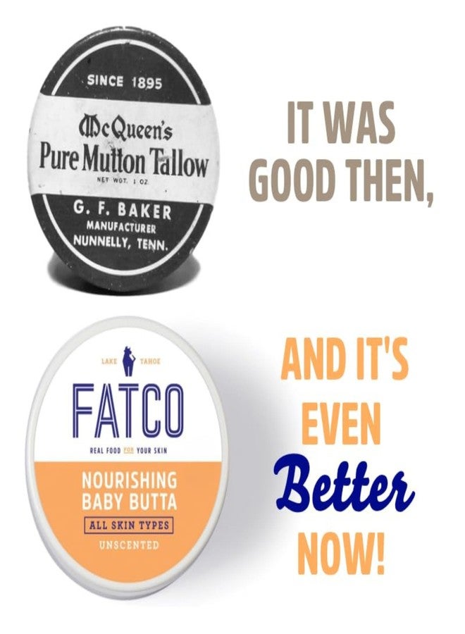 FATCO Baby Butta with Organic Tallow Balm to use as a Safe Pregnancy Moisturizer and Baby Skin Moisturizer - Unscented (4 oz) - Image 2