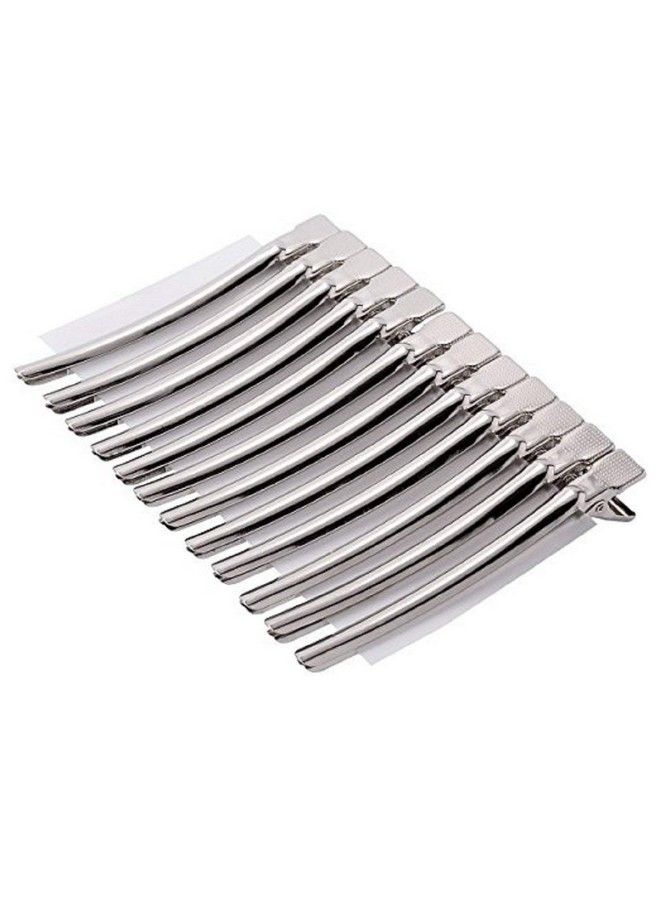 Osking Salon Hairdressing Sectioning Dividing Section Clips For Hair Styling (Silver Section Clips(Set Of 12Pcs)) - Image 3