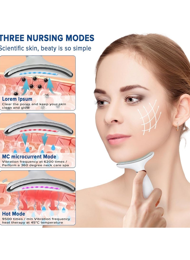 RATSAW Face Massager, Beauty Device for Face and Neck, 7 in 1 Portable Face Massager for Skin Care for Skin Care Routine at Home, 7 Llight Modes - Image 4