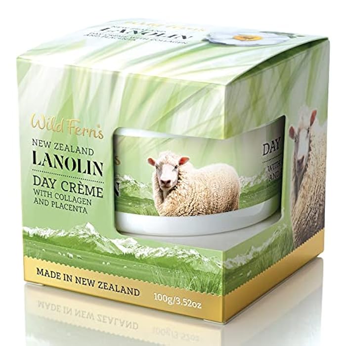 Wild Ferns Lanolin Day Crème with Collagen and Placenta, 98% Natural, 100g - Image 1