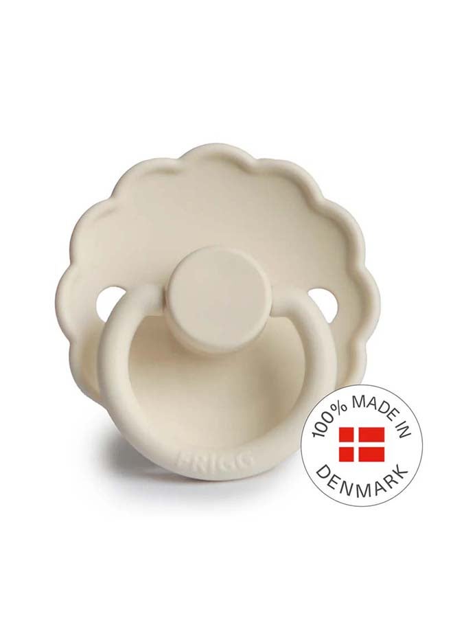 FRIGG Daisy Silicone Baby Pacifier 6-18M 2-Pack Cream/Croissant Size 2 - Image 3