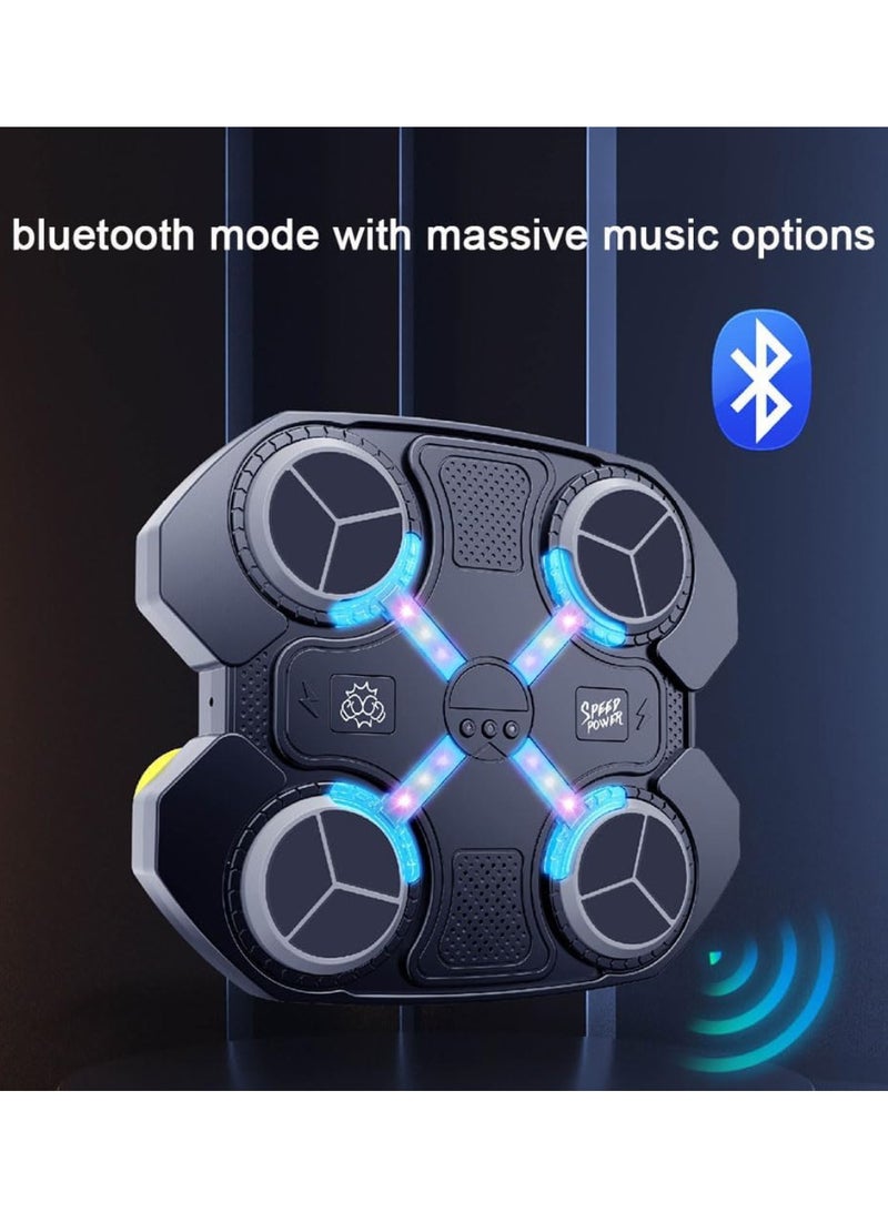DIGI CORE LED Music Boxing Machine Wall Mounted Boxing Target Supports Bluetooth Multi Speed Modes And Counting Mode With 4 Soft PU Boxing Targets For Adults And Kids For Excise Rechargeable Battery - Image 2