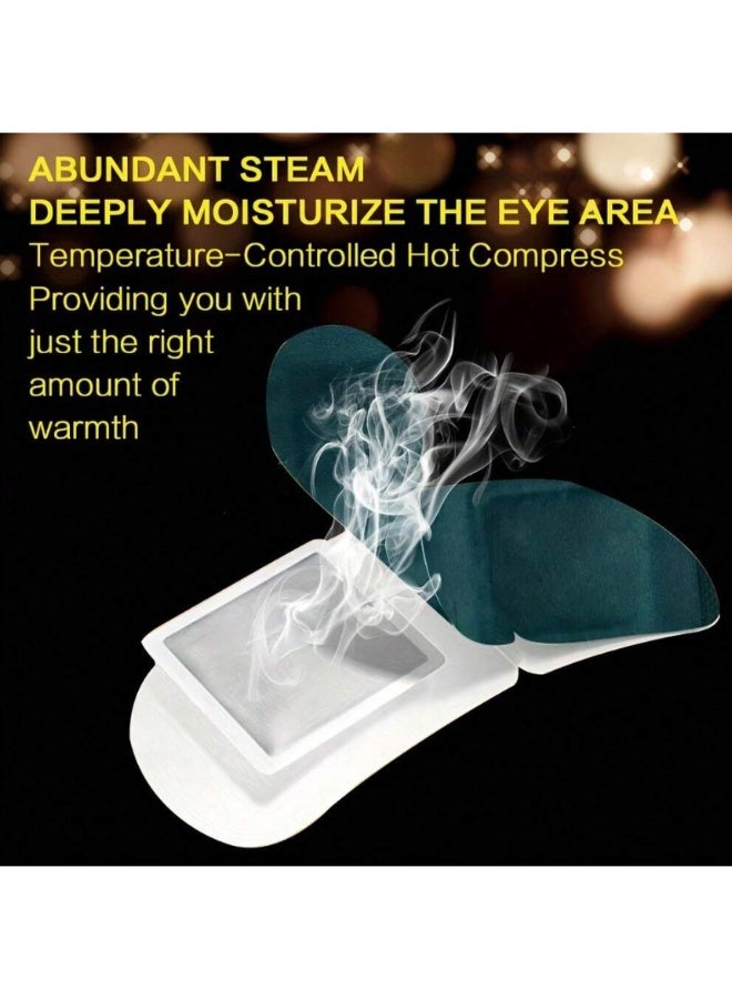 Steam Eye Mask,10 Pcs Heated Eye Mask Warm Compress for Eyes Disposable Heated Sleep Eye Mask for Dry Eyes Dark Circles Relax Comfortable Self Heating Warm Eye Mask for Travel Home Office - Image 4