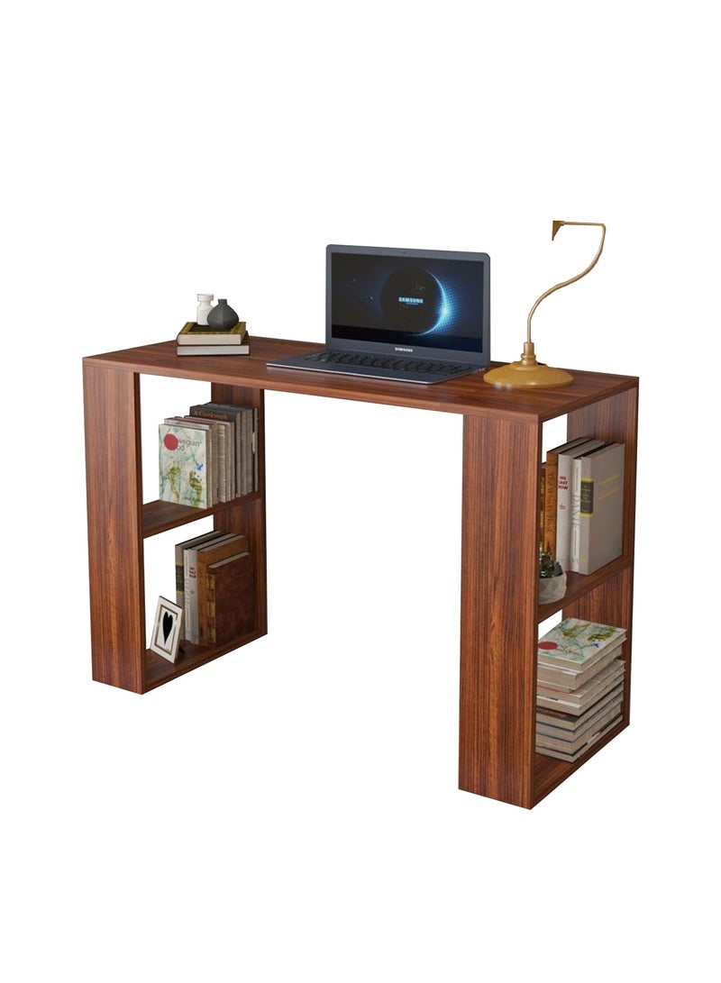 MODERN HOME Wood Study & Work Desk 115×75×40cm – Modern Home Office Table for Laptop, Writing & Reading Brown - Image 4