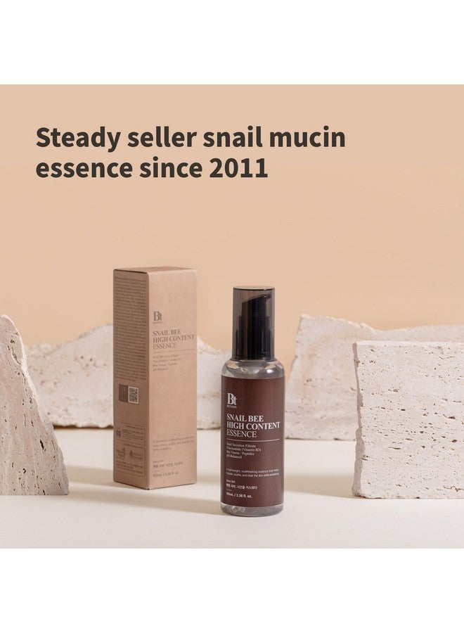 BENTON Snail Bee High Content Essence 100ml (3.38 fl oz.) - Snail Mucin Essence with Niacinamide & Bee Venom | Korean Skin Care Face Moisturizer For Women & Men with Combination, Oily Skin - Image 2