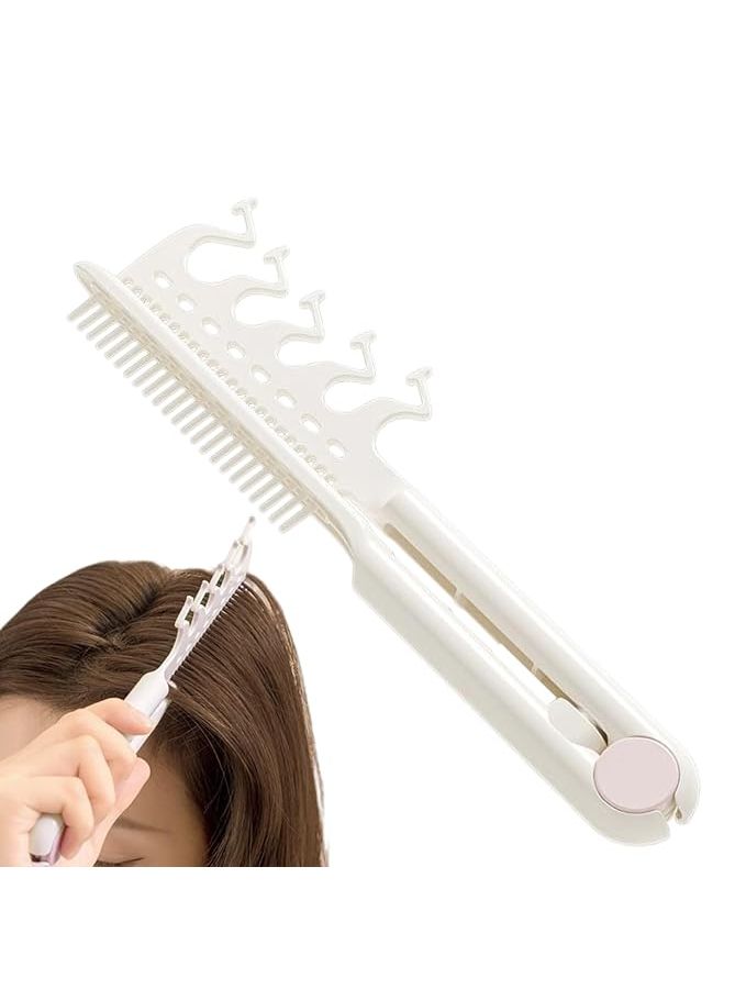 Defining Comb Styling Pick For Shaping Fine Tooth Array With Ergonomic Grip Architecture Polished Geometric Tines Barbershop Fades Stage Prep Home Use Travel Grooming White - Image 1