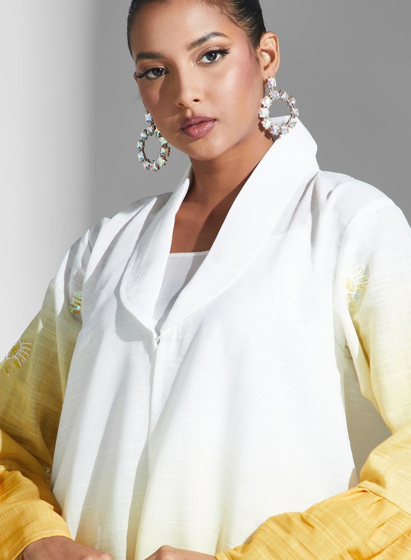 آرا عباية محبوكة ومطرزة - Image 3