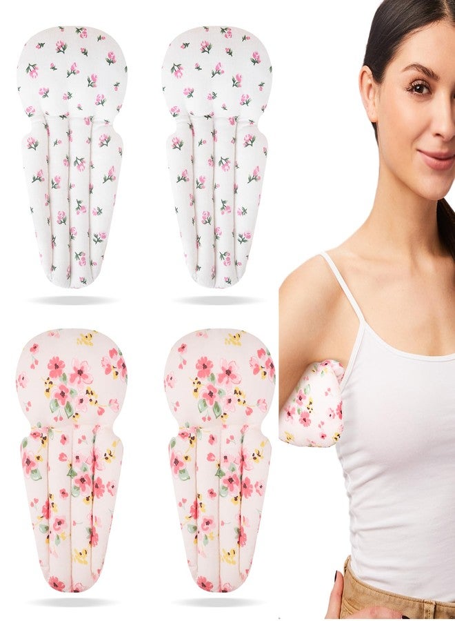 RoamReady Lymphedema Axilla Pillow Armpit Pain Relief Mastectomy Recovery Supplies, 4PCS Cotton Lumpectomy Mastectomy Pillows Post OP Multicolor Breast Surgery Pillow (Pink Flower) - Image 1