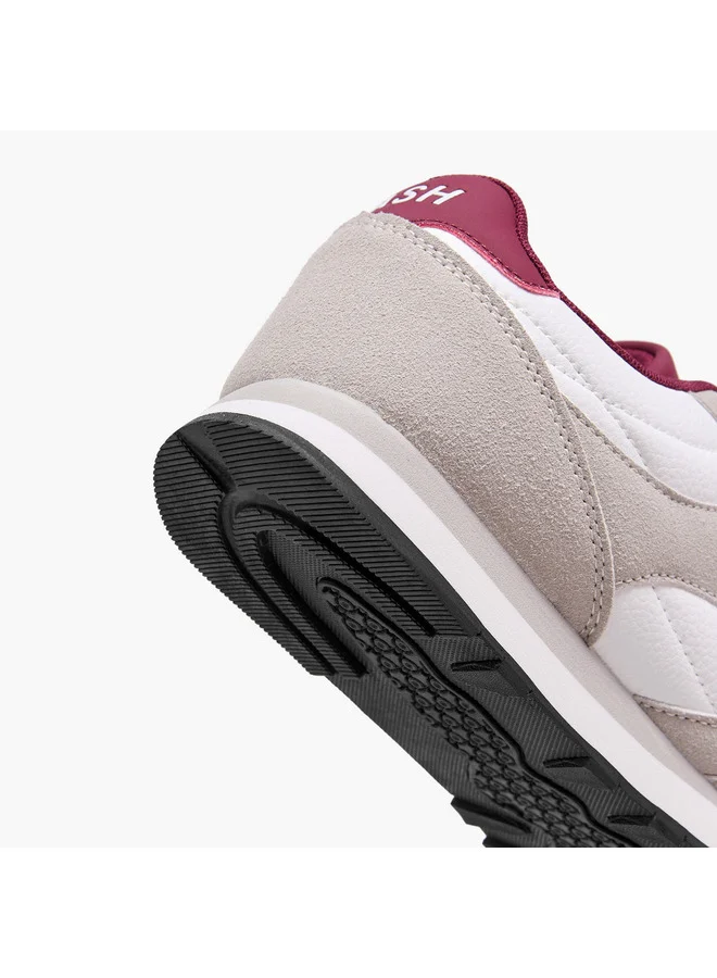 Dash Women Panelled Sneakers with Lace-Up Closure